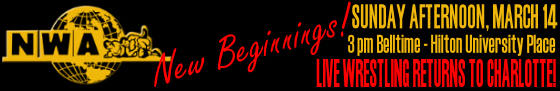 Live Wrestling Returns To Charlotte February 14th