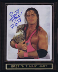 Autographed by Bret Hart