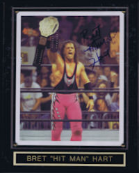 Autographed by Bret Hart