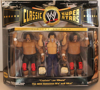 Wild Samoans and Captain Lou Albano Action Figure 3 Pack
